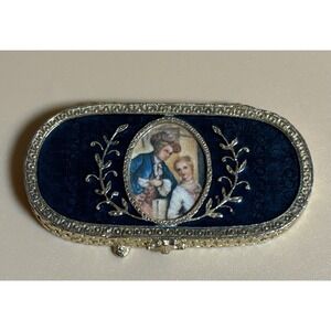 Gorgeous Vintage Estée Lauder Perfume Compact Early 1970's GREAT TRINKET Box!